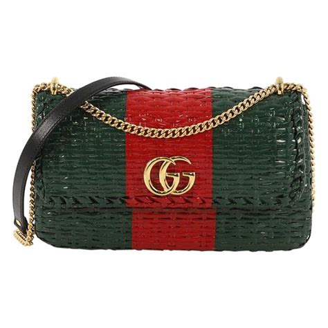 Gucci Small Cestino Flap Shoulder Bag 